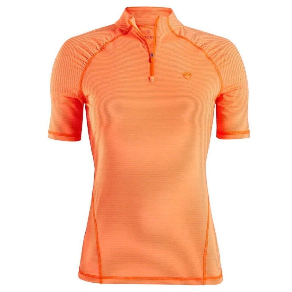 G/Fore Textured Stripe Quarter Zip Top - Orange - Womens Golf Size S L NEW